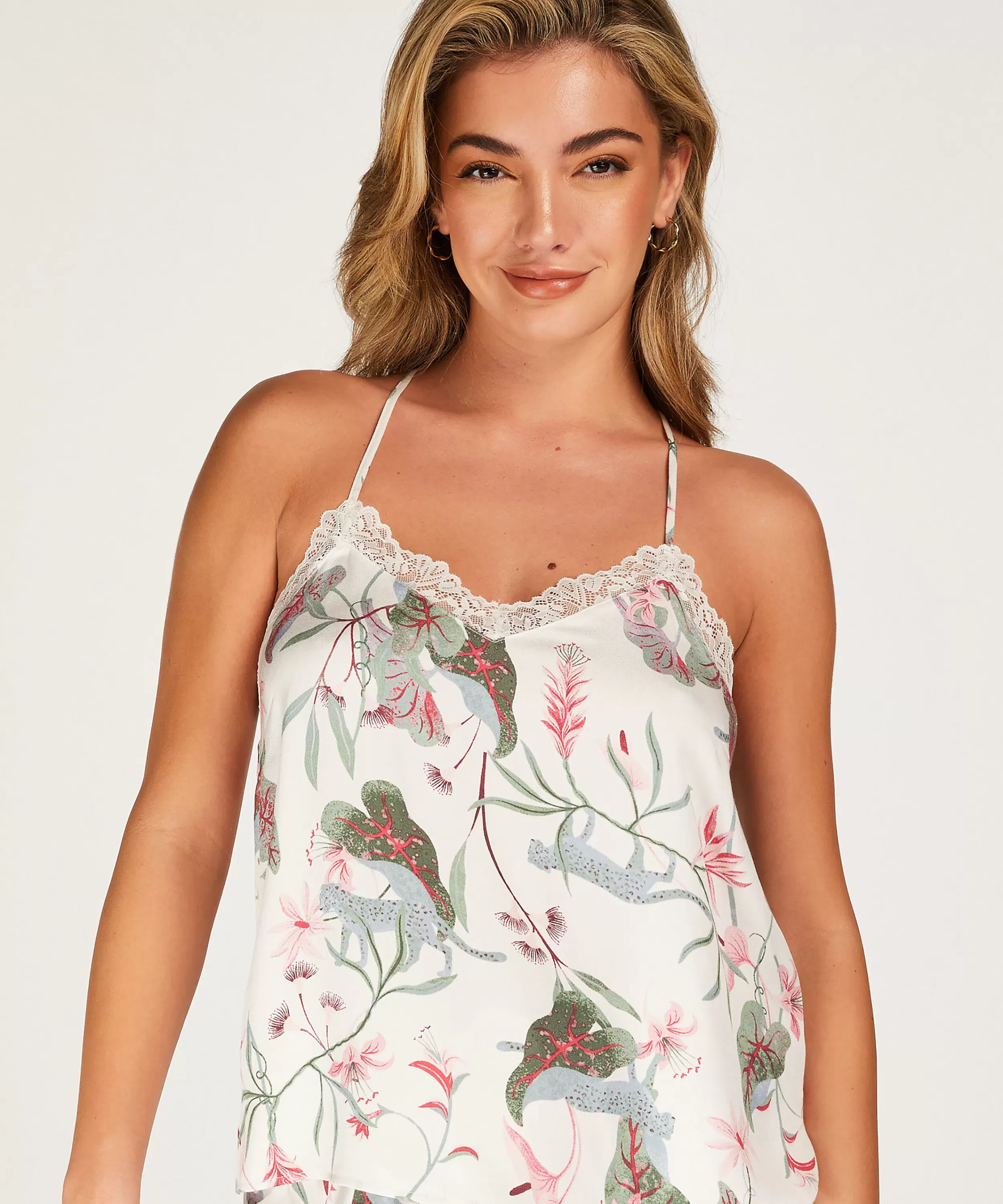 Hunkemöller Wasche<Camitop Woven Lace Weis