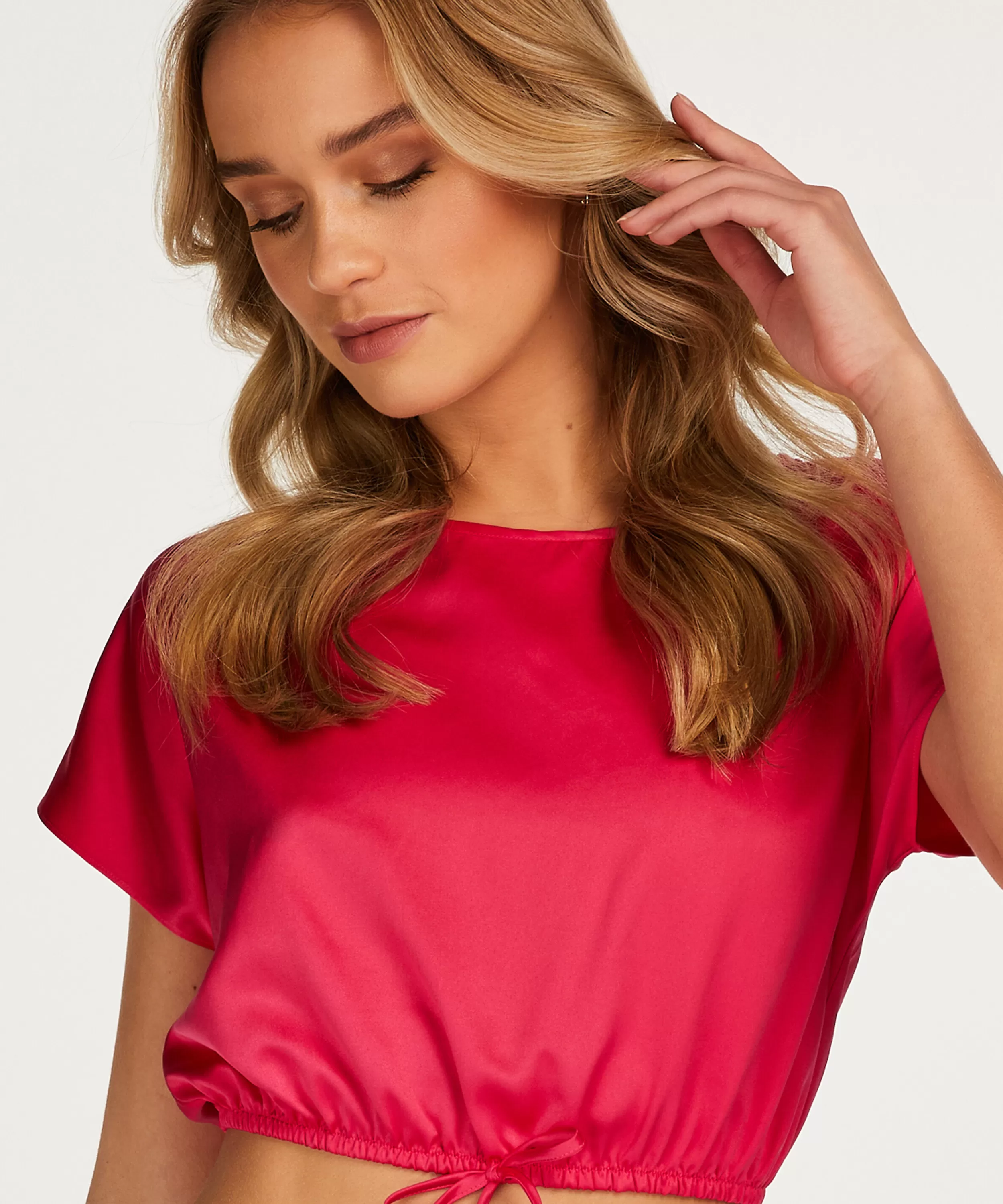 Hunkemöller Wasche<Cropped-Top Aus Satin Rosa