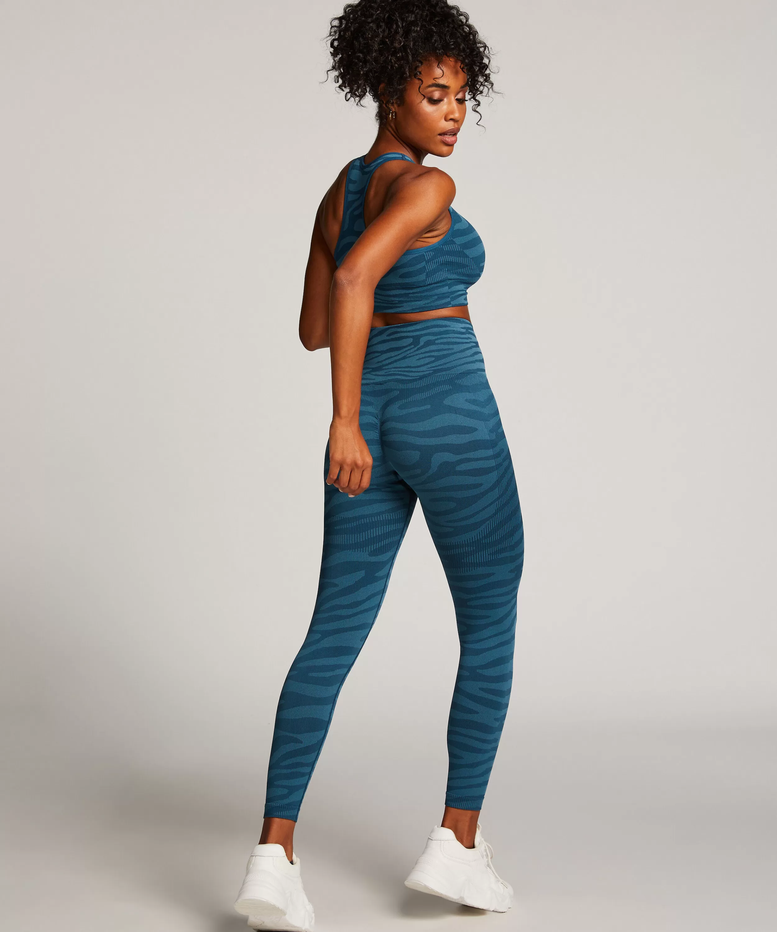 Hunkemöller Vorgeformte Bhs<Hkmx High Waisted Nahtlose Sportleggings Blau