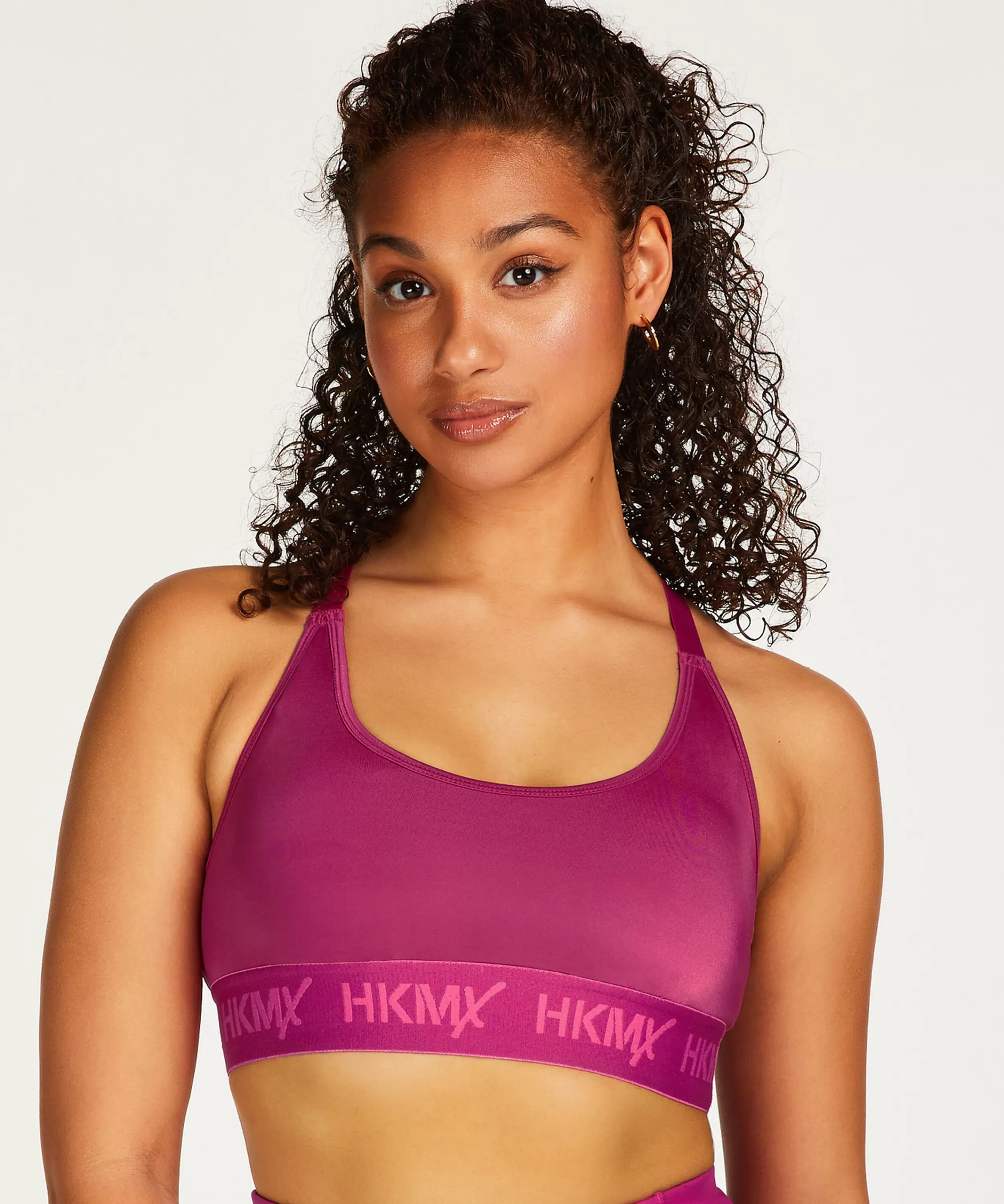 Hunkemöller Vorgeformte Bhs<Hkmx Sport-Bh The Crop Logo Level 1 Rosa