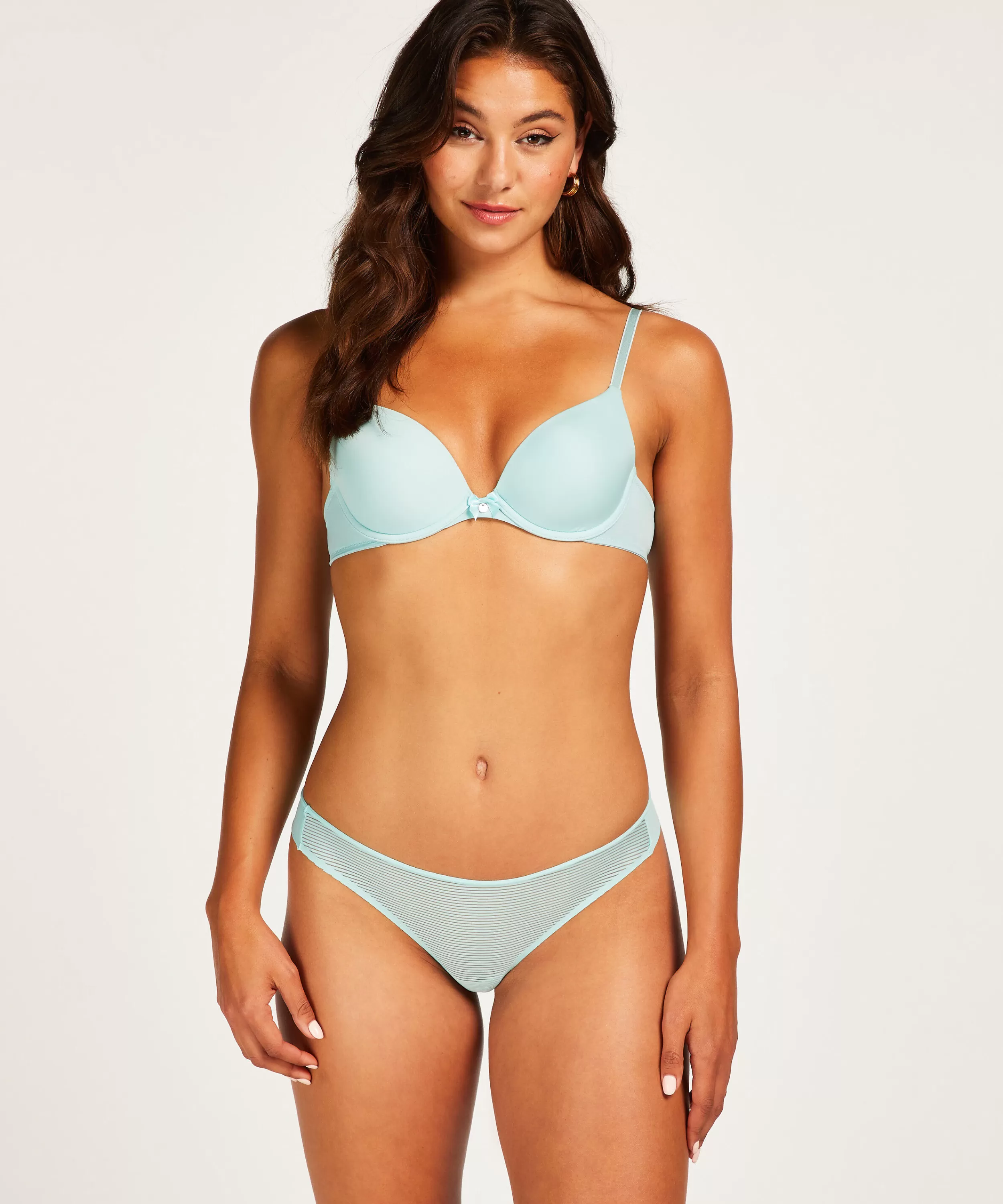 Hunkemöller Strings & Boxerstrings<Invisible String Stripe Mesh Blau