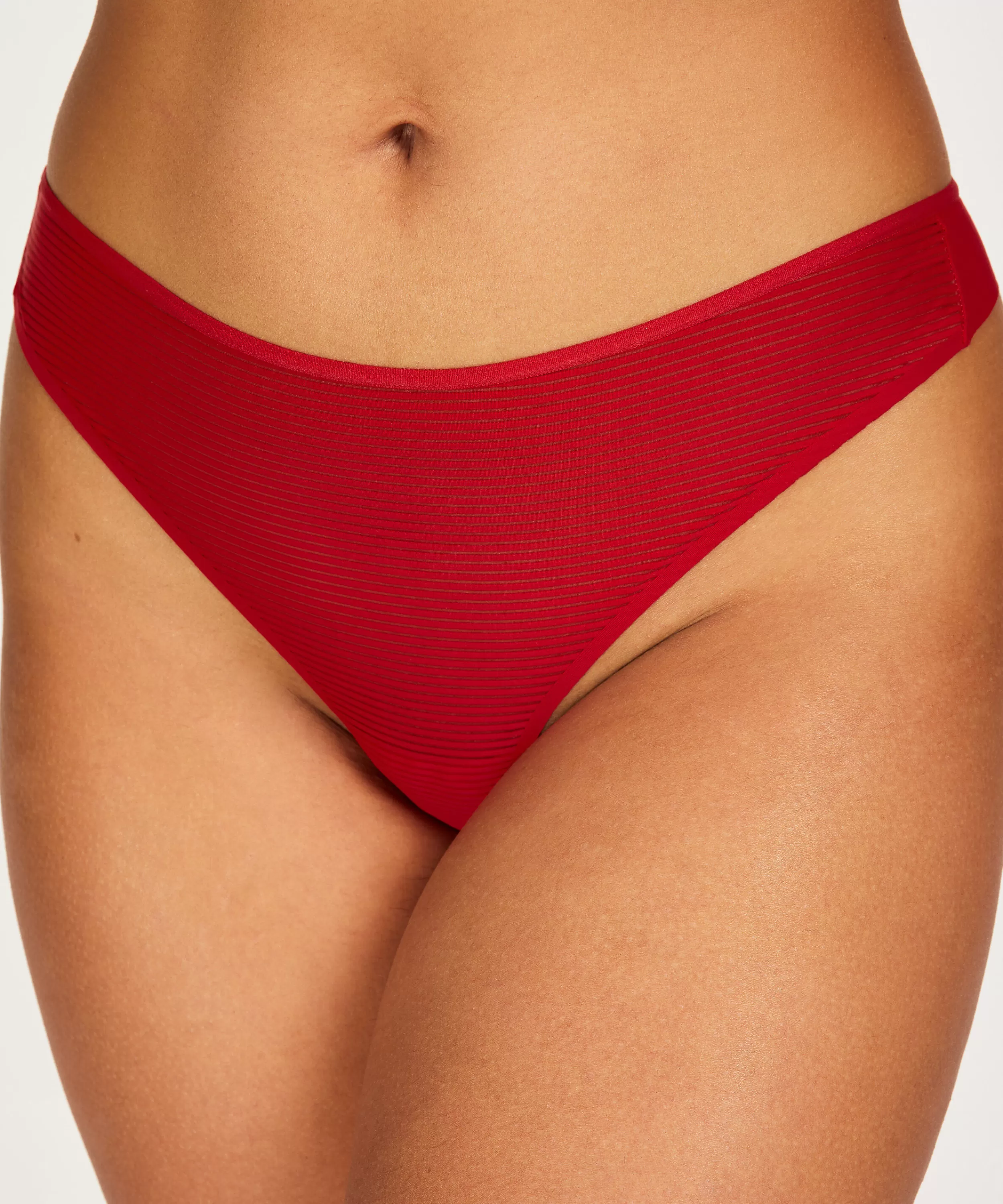 Hunkemöller Strings & Boxerstrings<Invisible String Stripe Mesh Rot