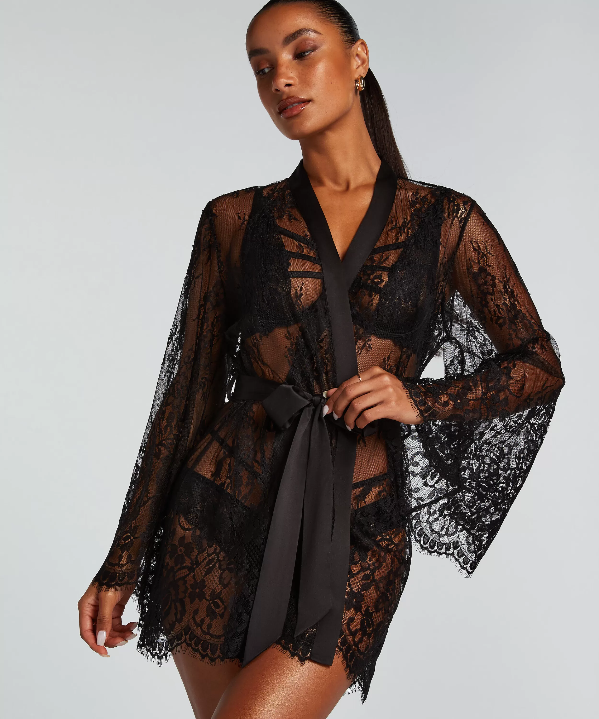 Hunkemöller Kimonos<Kimono Lace Isabelle Schwarz