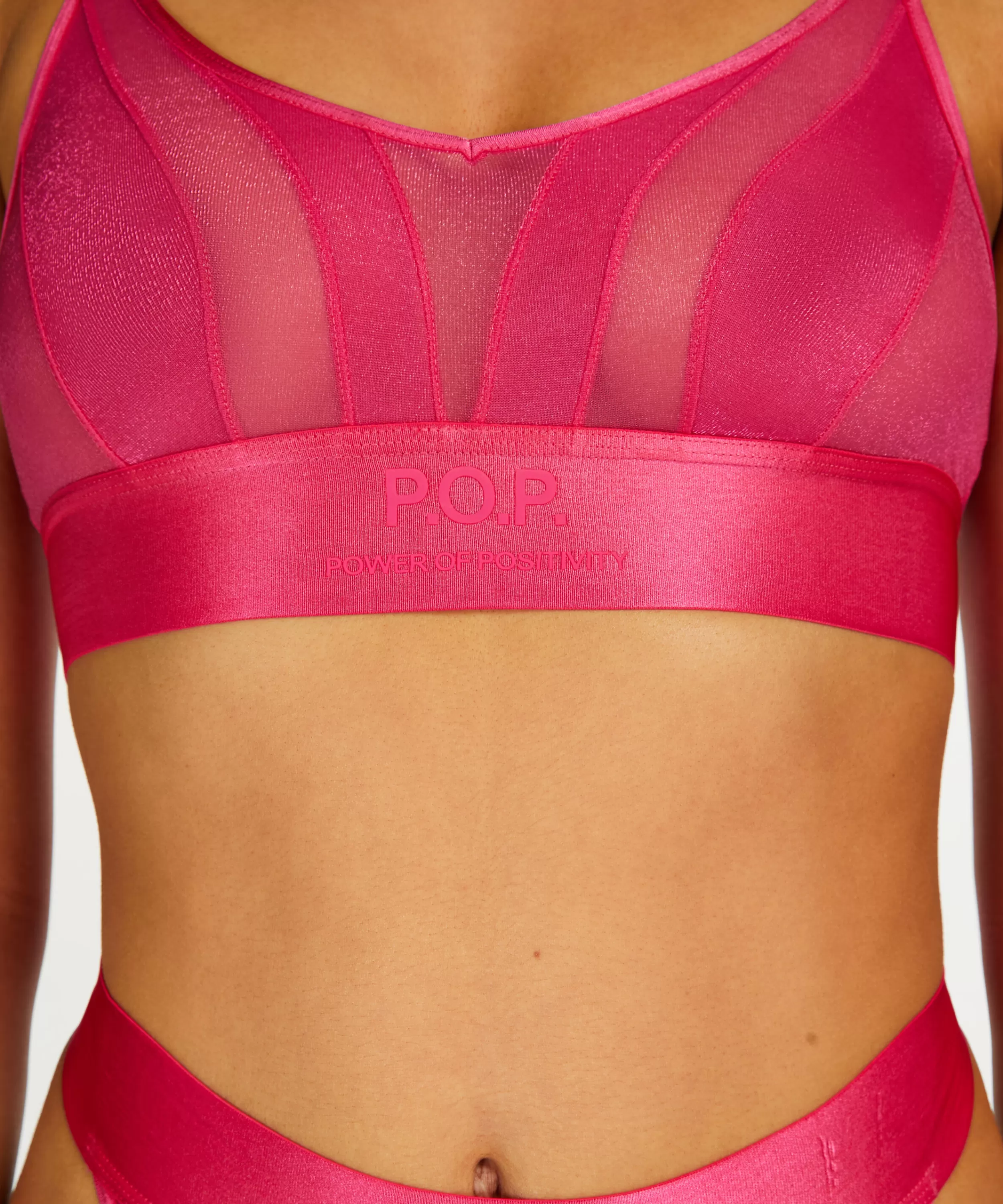 Hunkemöller Bhs Ohne Bügel<Mesh-Bralette Glossy Rosa