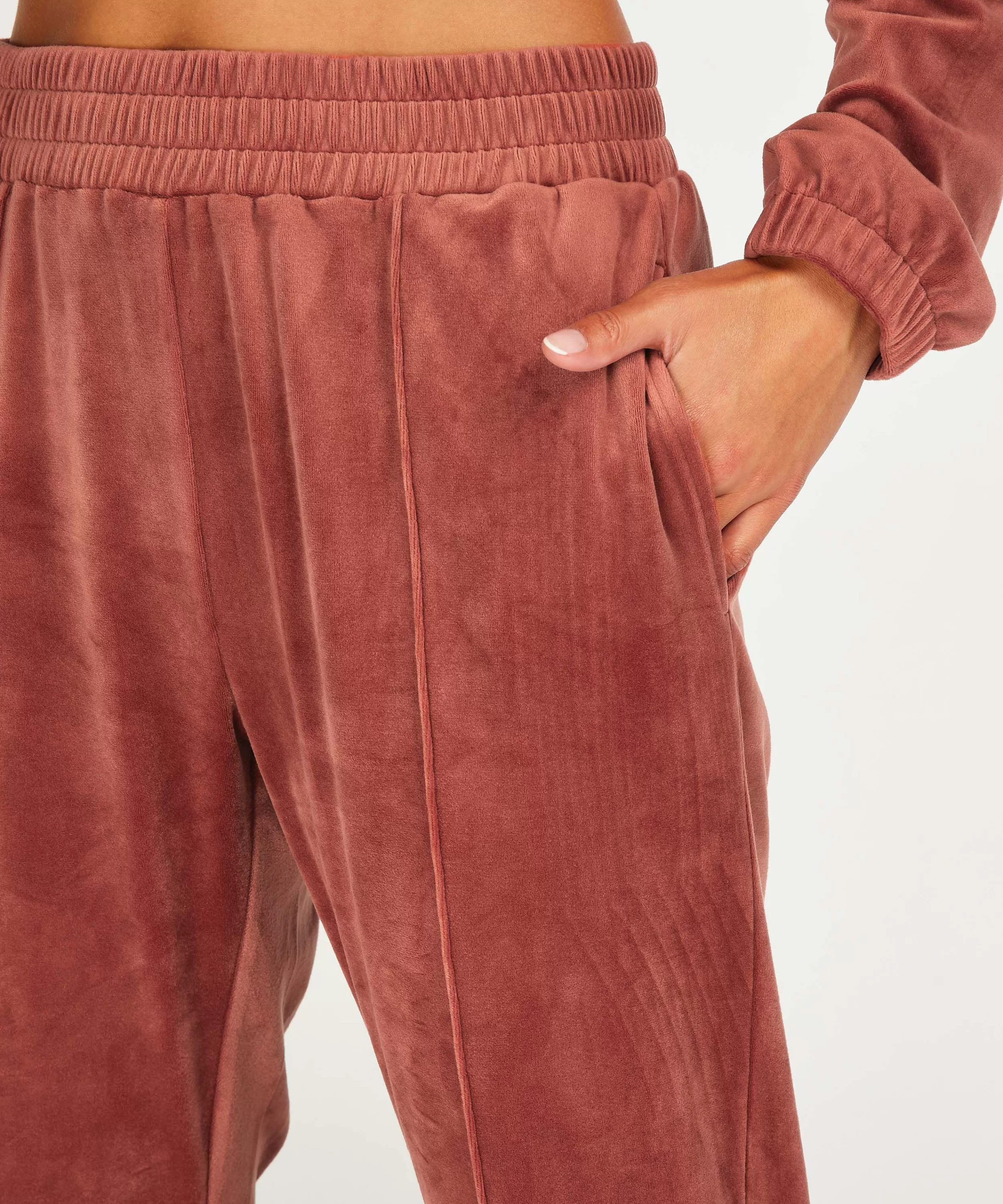 Hunkemöller Wasche<Petite Jogginghose Velours Braun