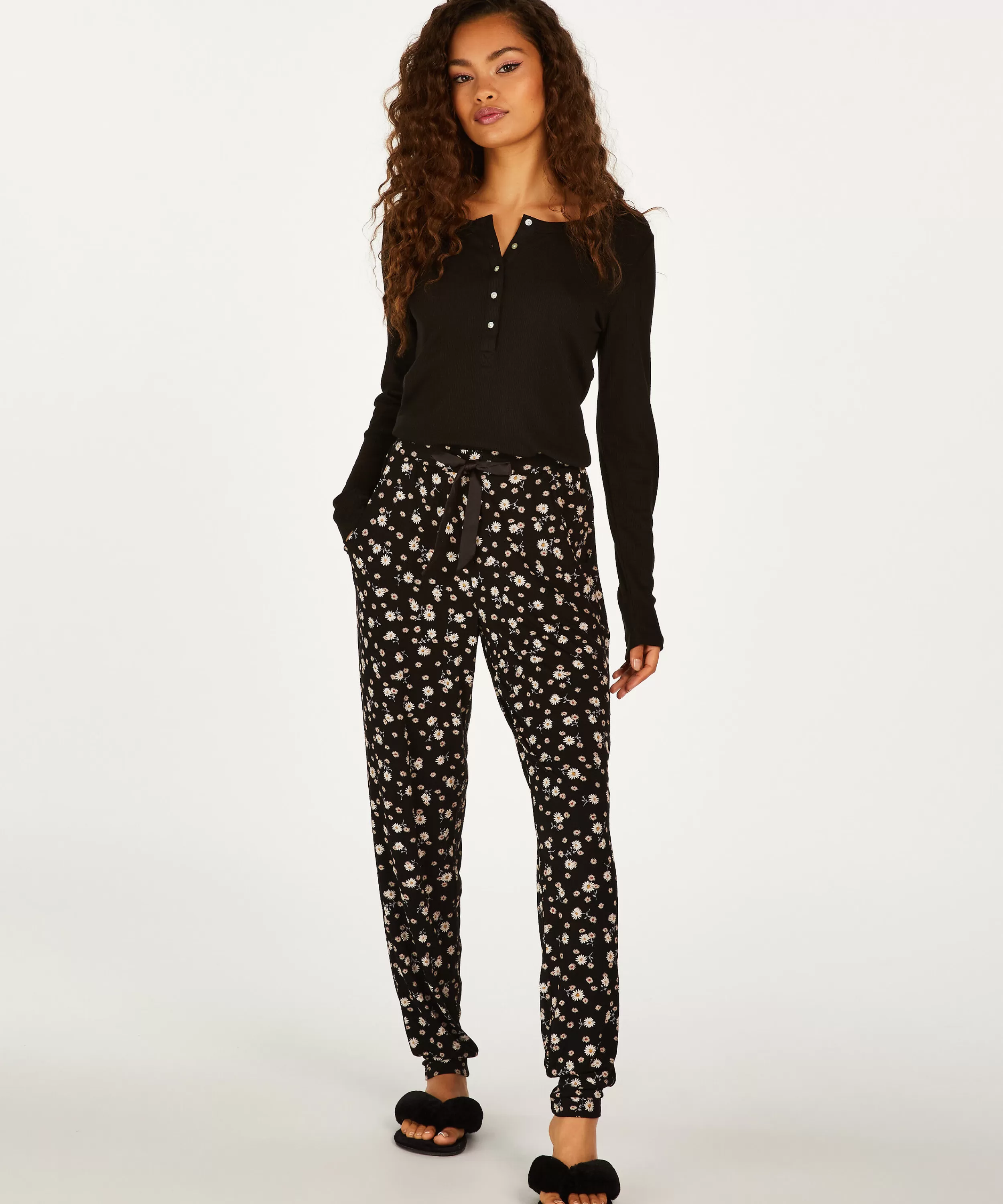 Hunkemöller Wasche<Pyjamahose Jersey Schwarz