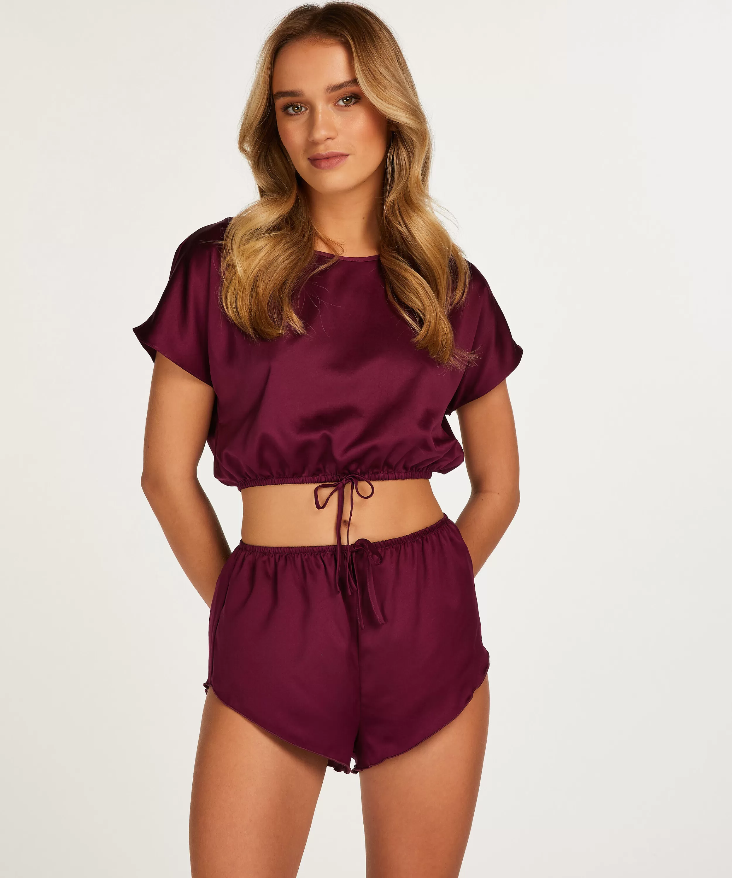 Hunkemöller Wasche<Pyjama-Shorts Satin Lila