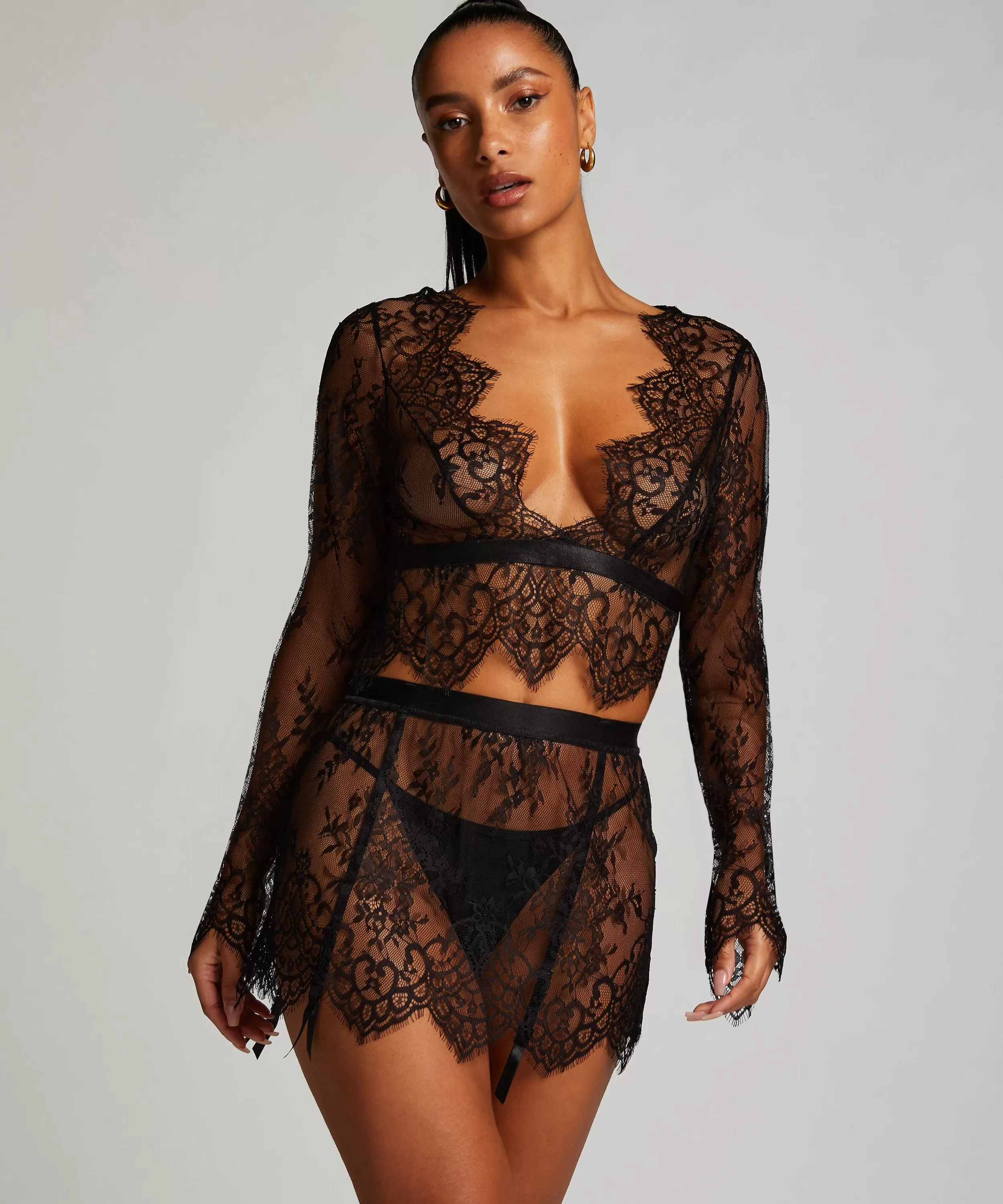 Hunkemöller Wasche<Rok Lace Schwarz