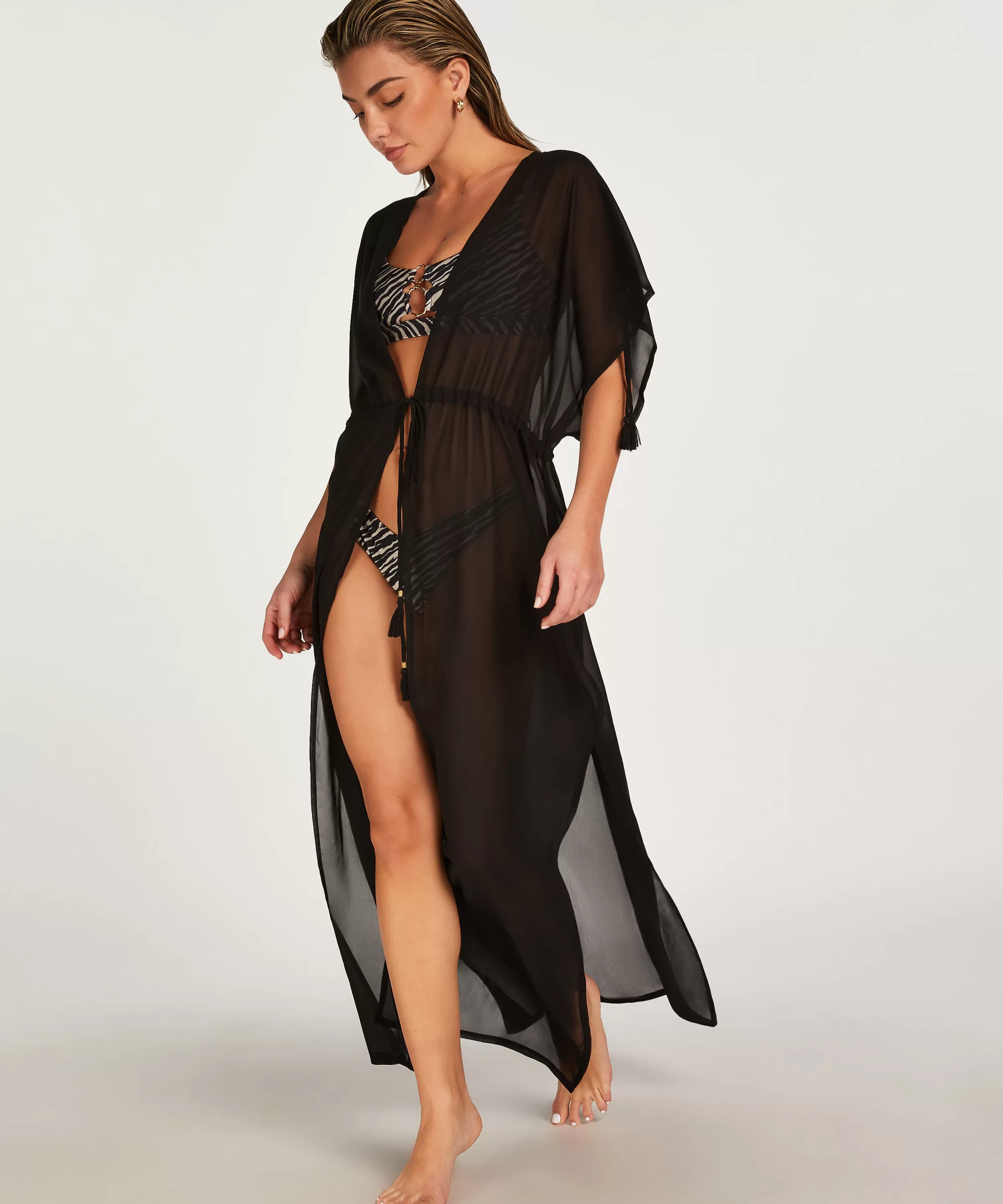 Hunkemöller Strandkleider<Sheer Kimono Schwarz