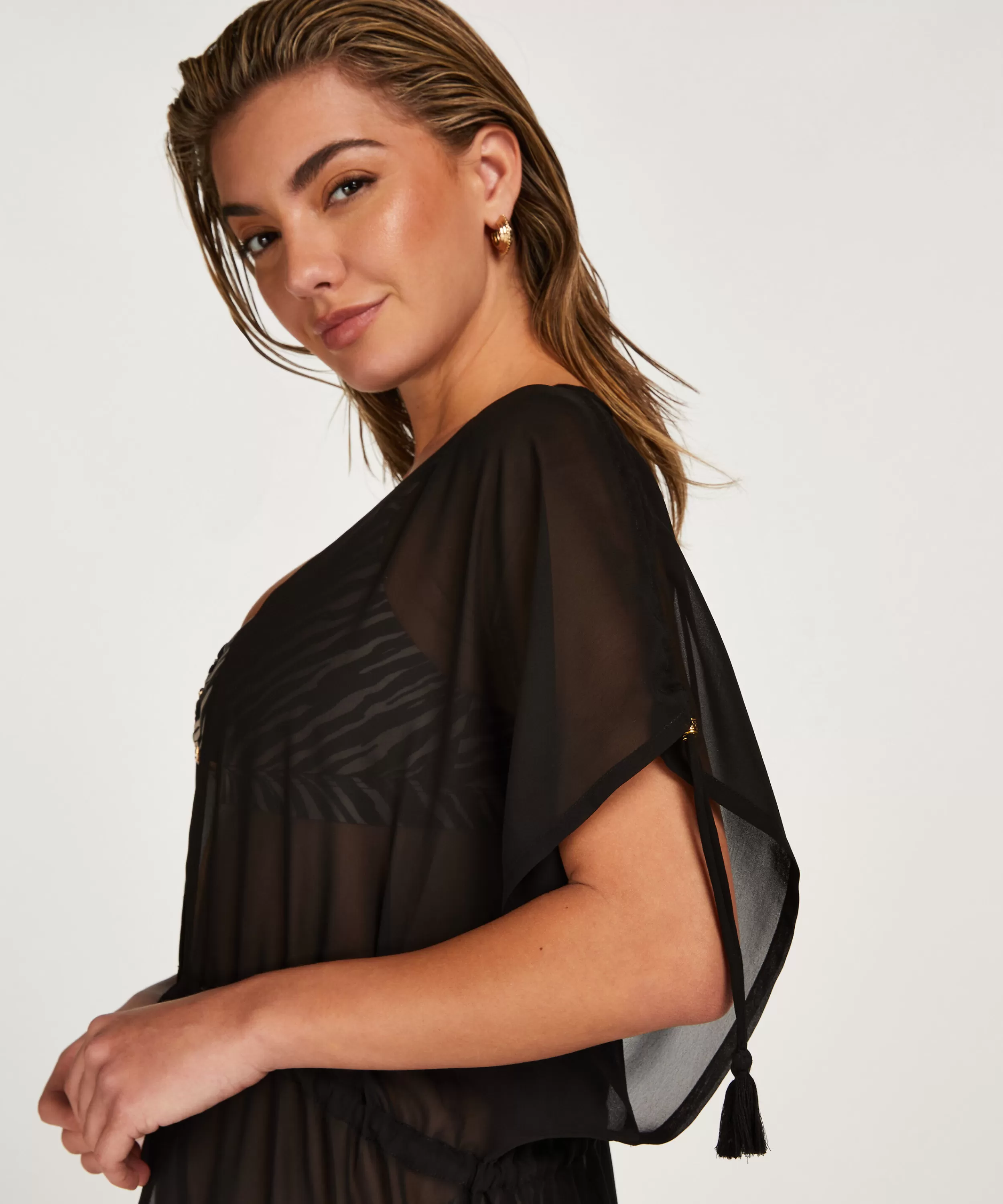 Hunkemöller Strandkleider<Sheer Kimono Schwarz