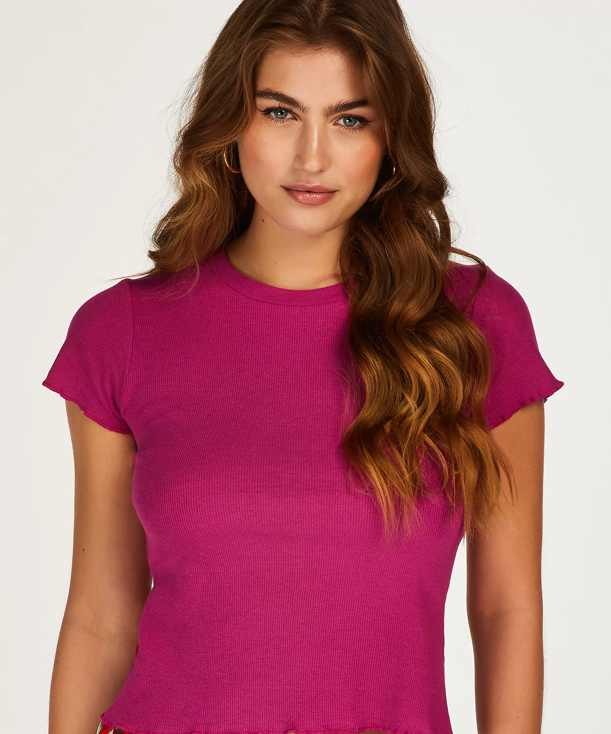 Hunkemöller Wasche<Shirt Mit Kurzen Armeln Rib Rosa