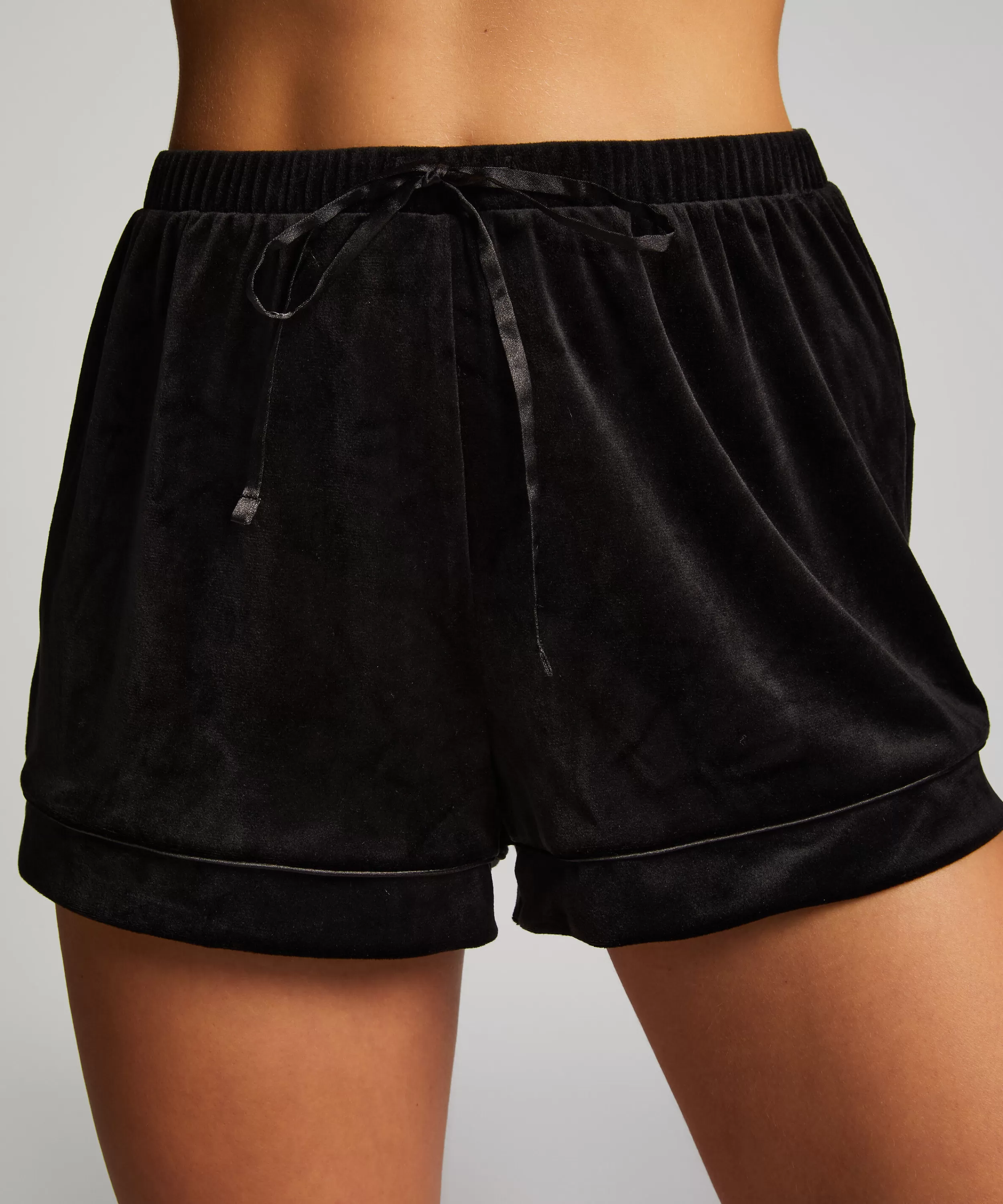 Hunkemöller Wasche<Shorts Velours Schwarz