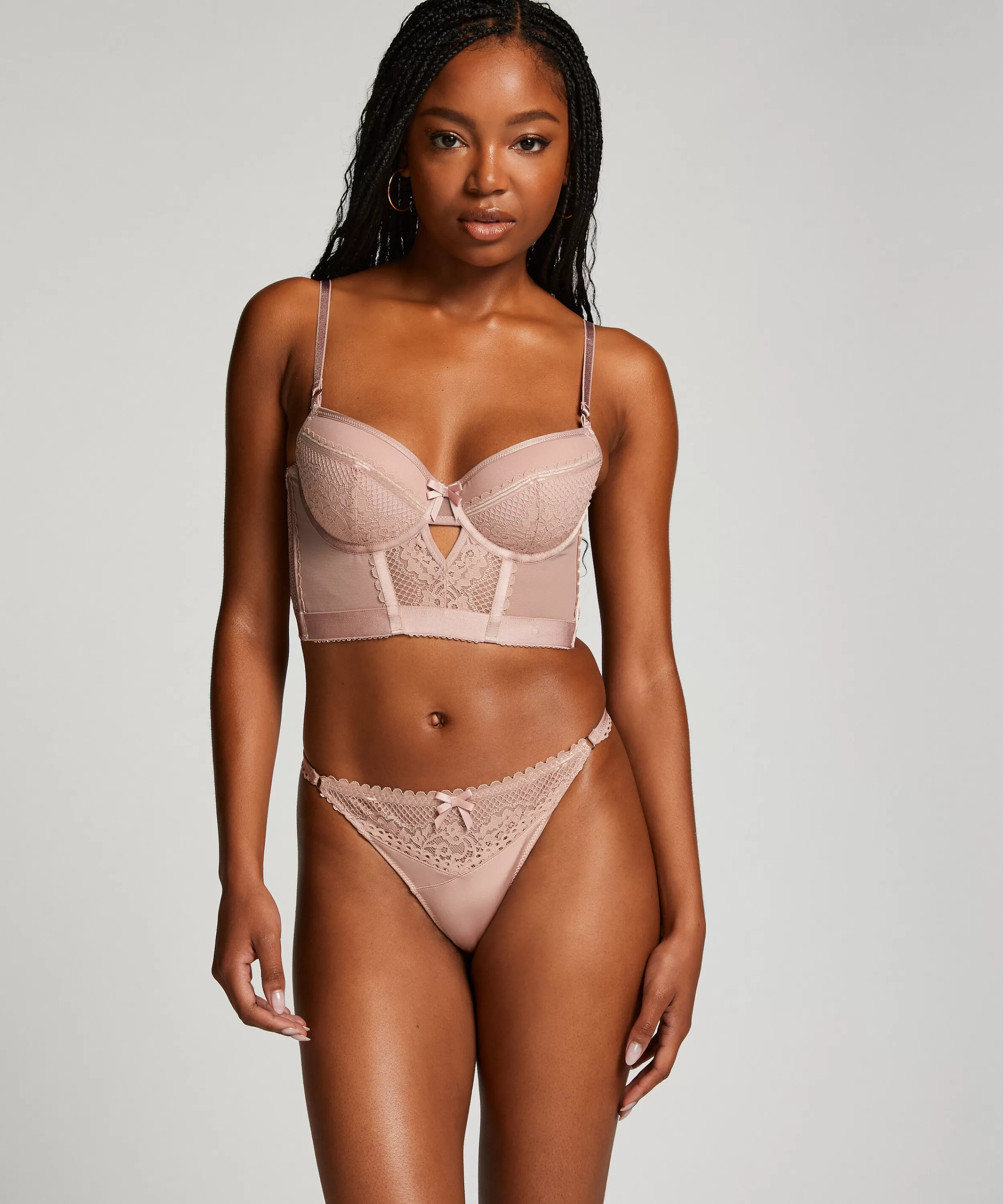 Hunkemöller Bhs Mit Großen Cups<Vorgeformter Longline-Bügel-Bh Malika Rosa