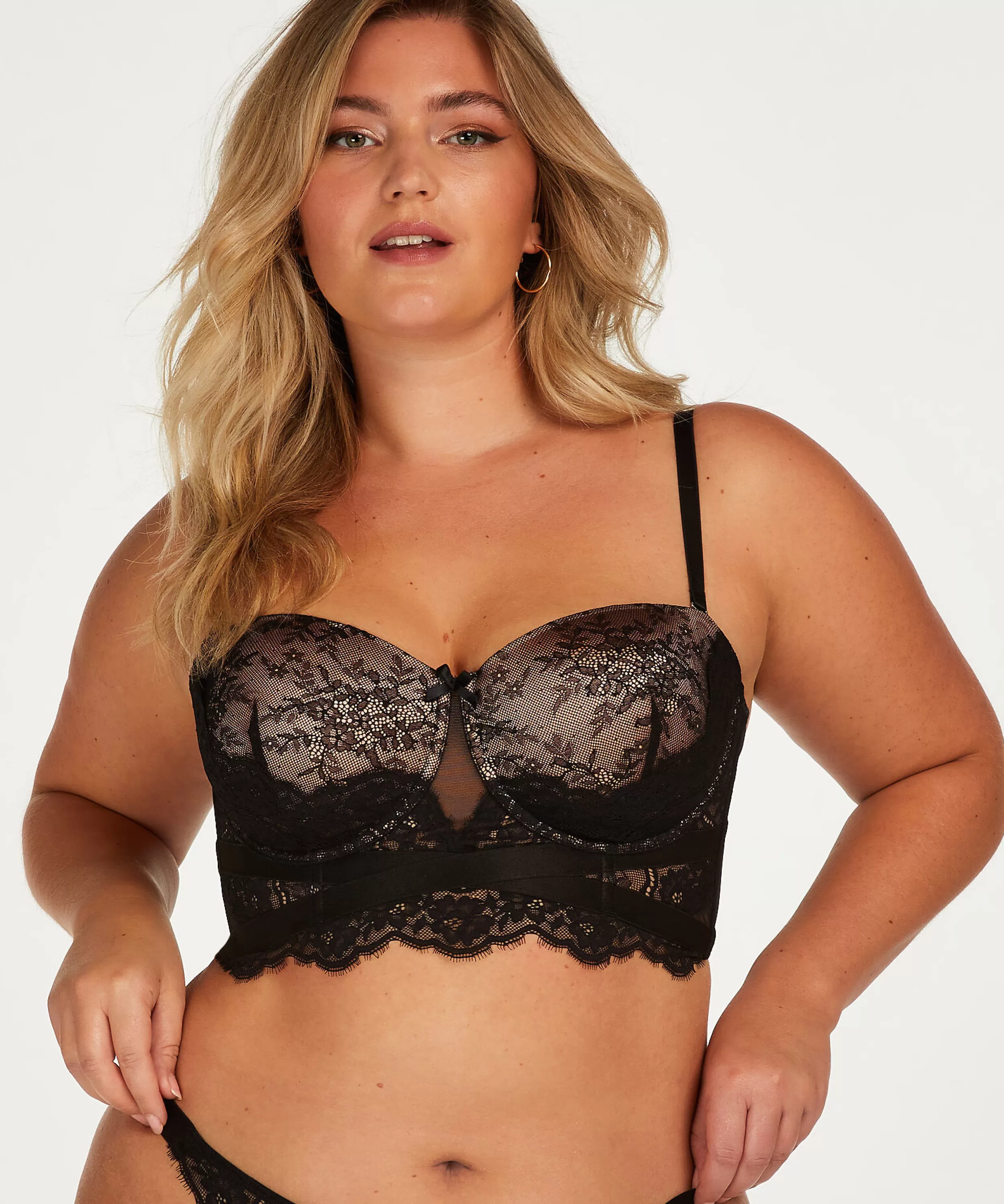 Hunkemöller Bhs Mit Großen Cups<Vorgeformter Strapless-Longline-Bügel-Bh Bellatrix Schwarz