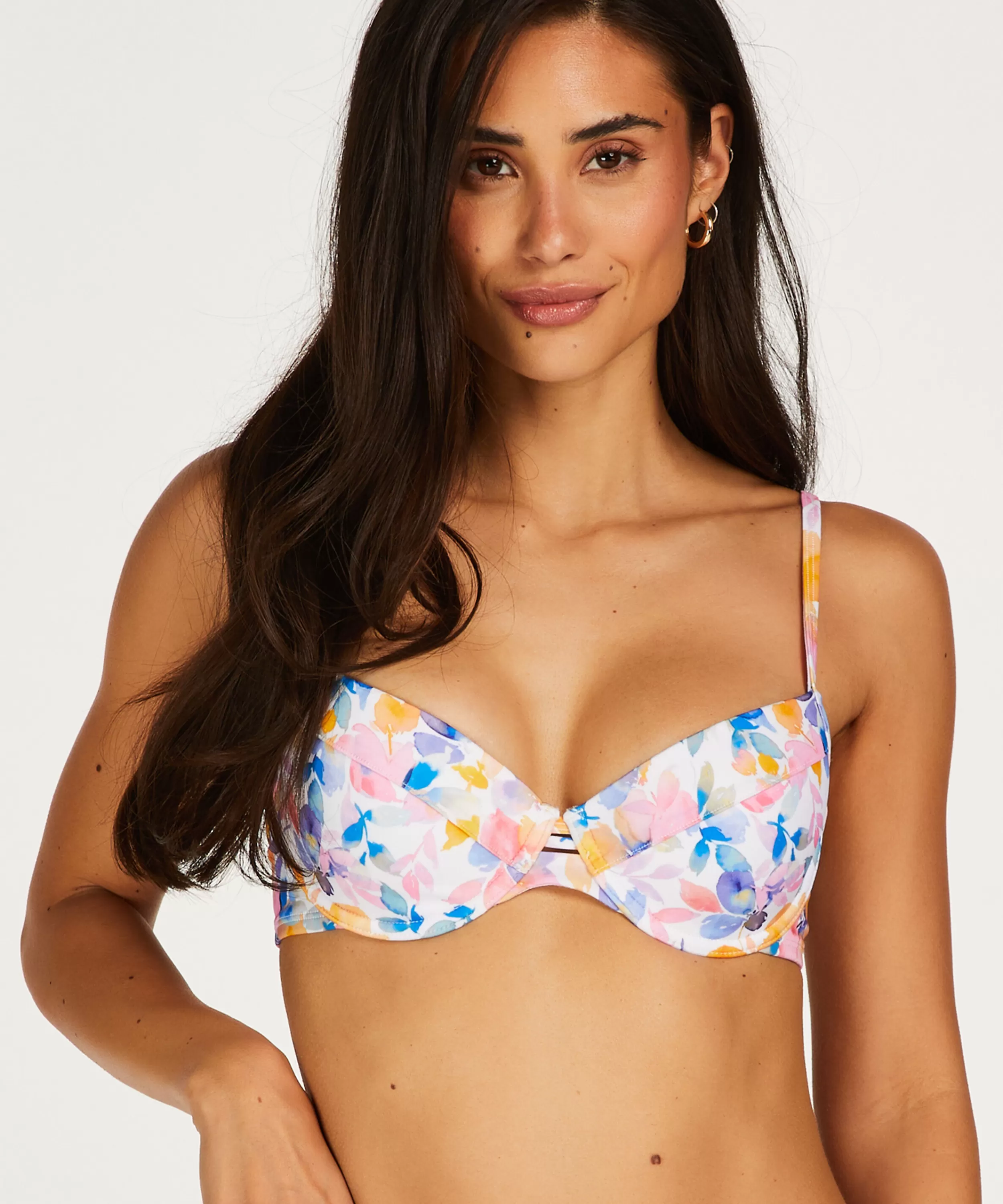Hunkemöller Bikinis<Wattiertes Bügel-Bikinioberteil Palma Weis